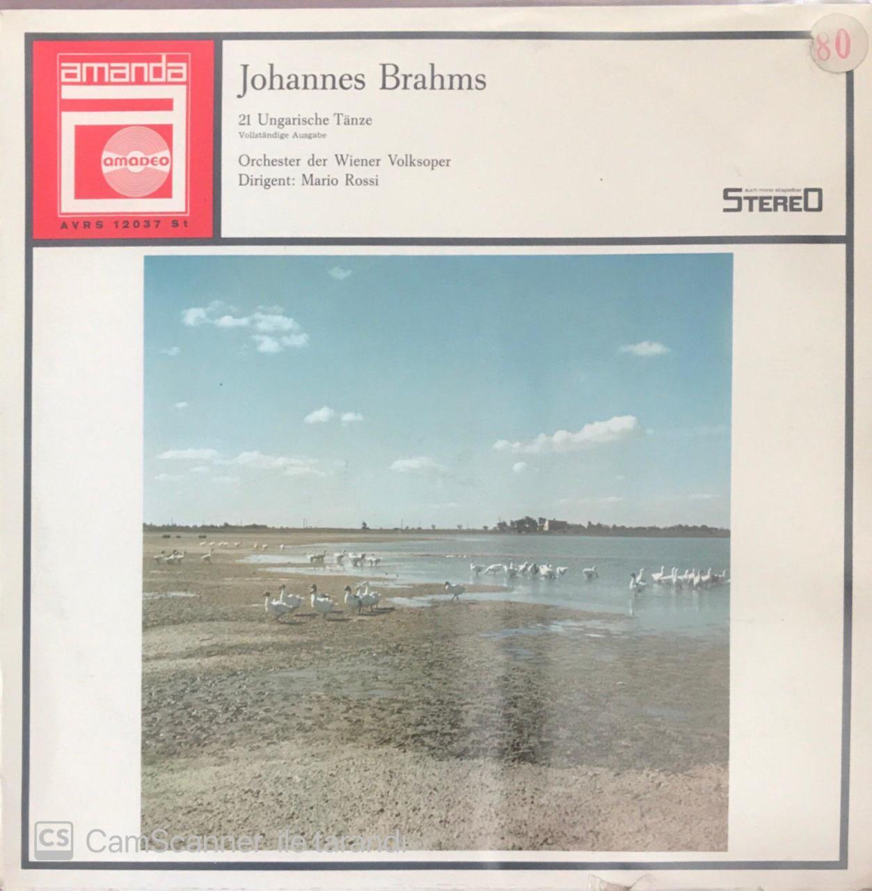 Johannes Brahams 21 Ungarische Volksoper LP