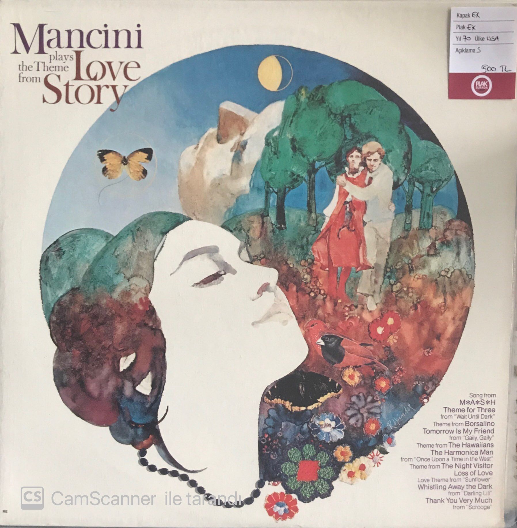 Mancini Plays The Theme From ''Love Story'' Soundtrack LP