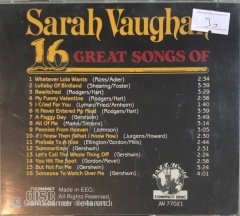 Sarah Vaughan 16 Great Songs Of CD