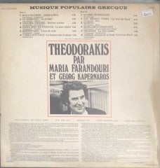 Theodorakis Par Maria Farandouri Et Georg Kapernaros LP