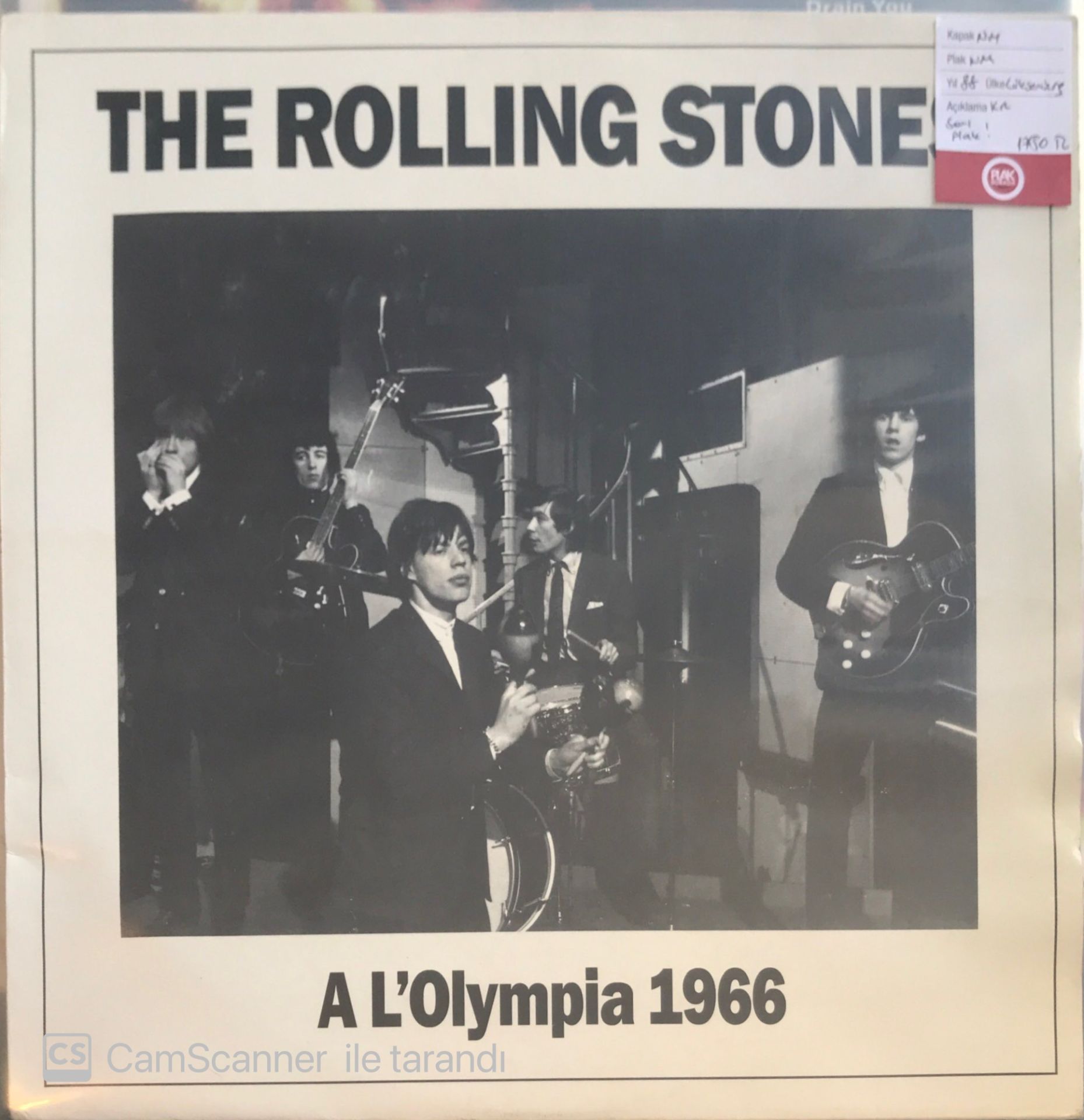 The Rolling Stones - A L'olympia 1966 LP (Sarı Plak)