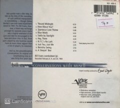 Bill Evans Conversations With Myself CD