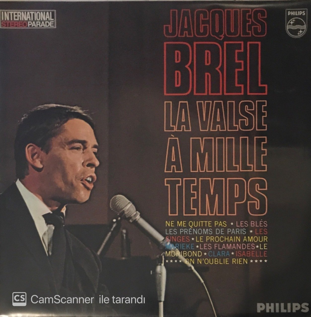 Jasques Brel La Valse A Mille Temps LP