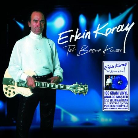 Erkin Koray Tek Başına Konser LP (Mavi Renk Plak)