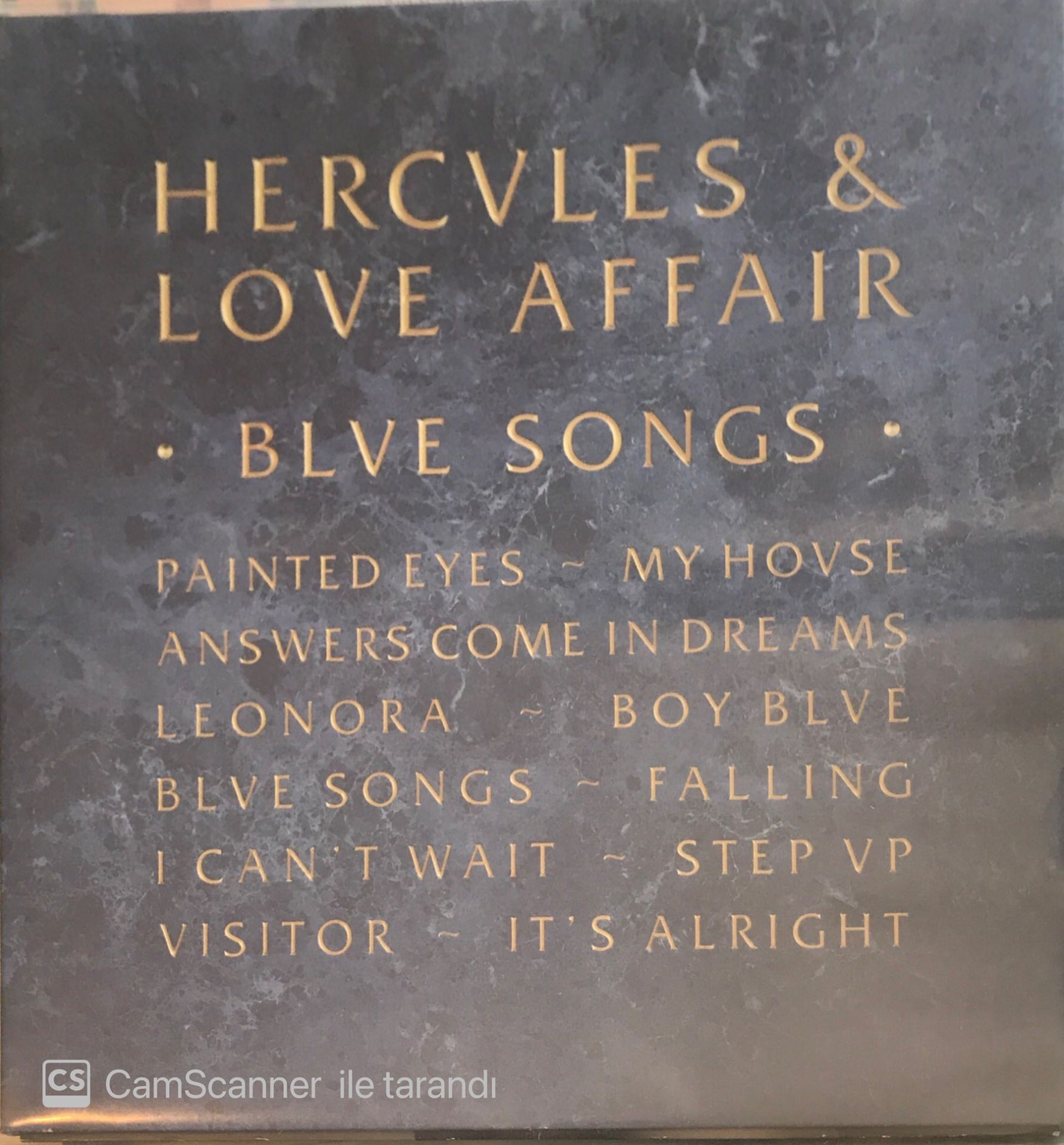 Hercvles & Love Affair - Blve Songs LP