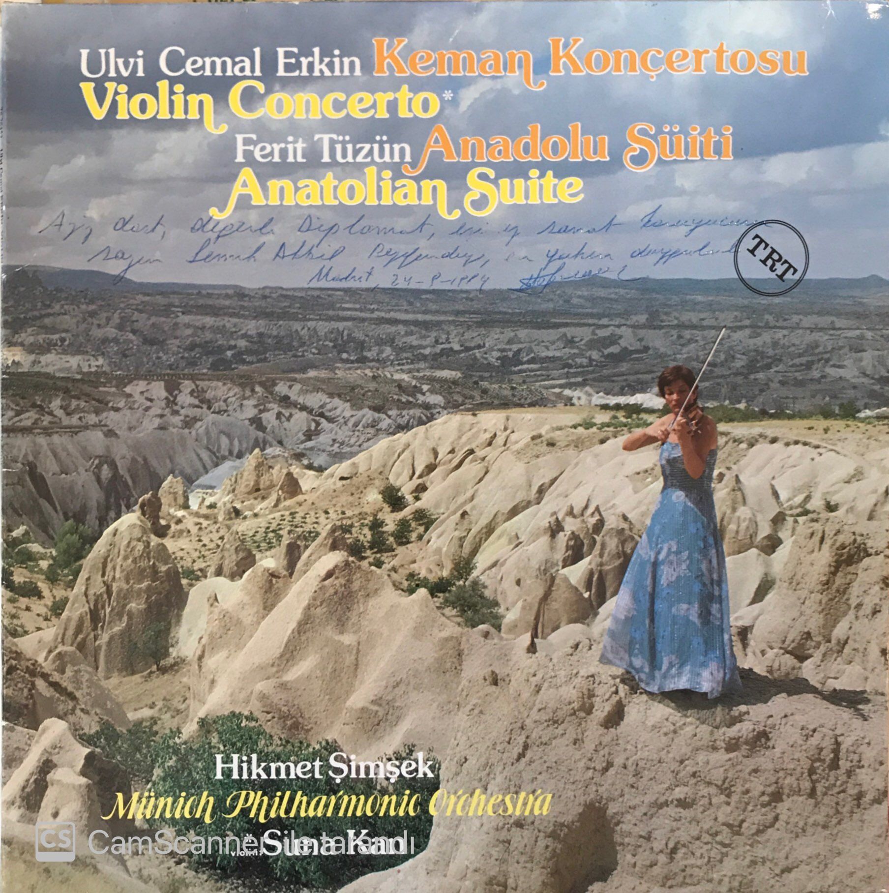 Ulvi Cemal Erkin Keman Konçertosu Violin Concerto*  Ferit Tüzün Anadolu Süiti Anatolian Suite LP