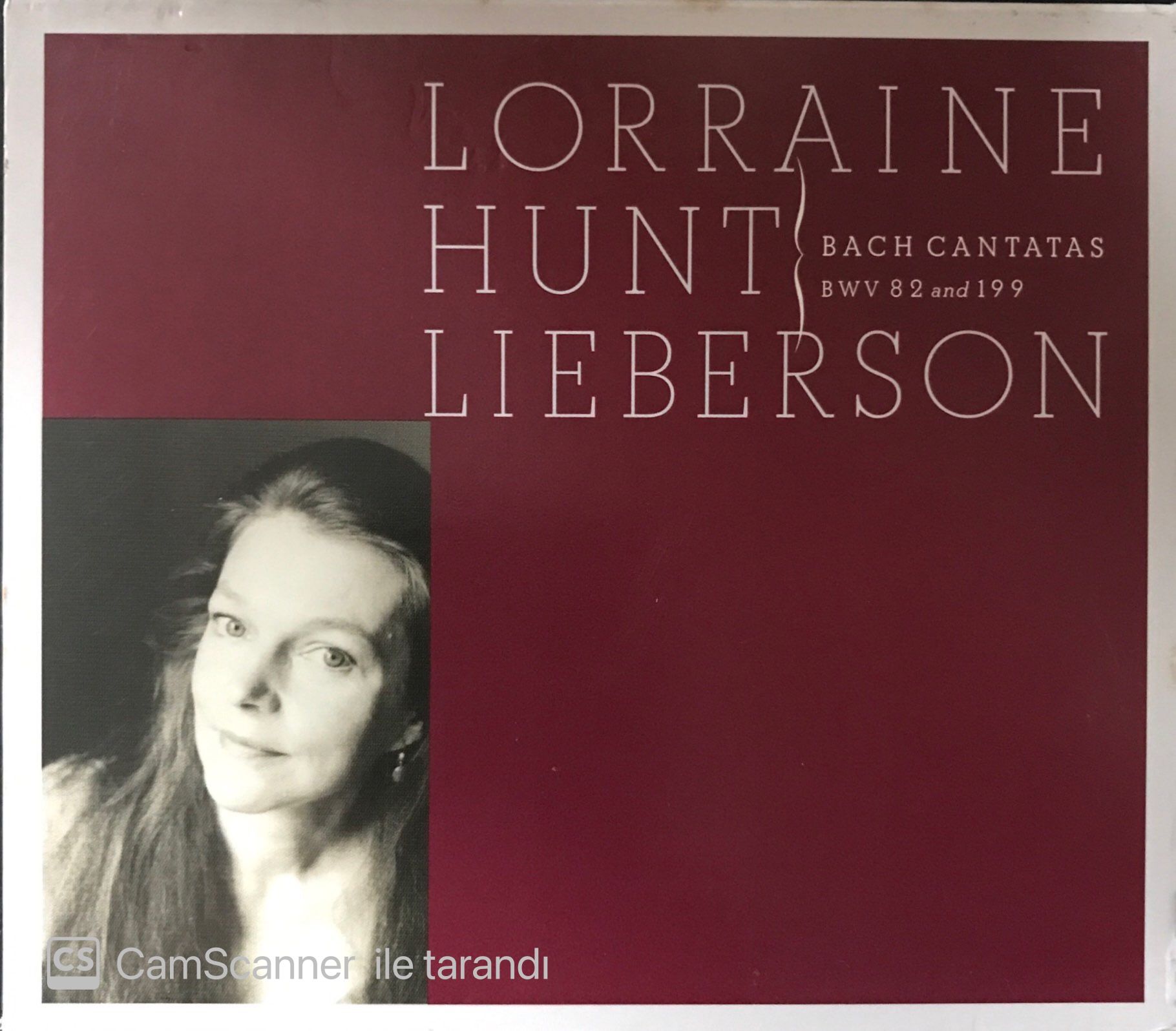 Lorraine Hunt Lieberson  - Bach Cantaras BWV 82 and 199 CD