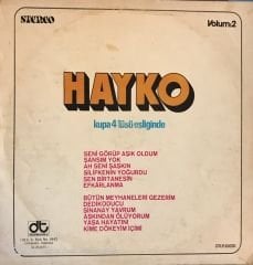 Hayko - Kupa 4'lüsü Eşliğinde Volüm:2  LP