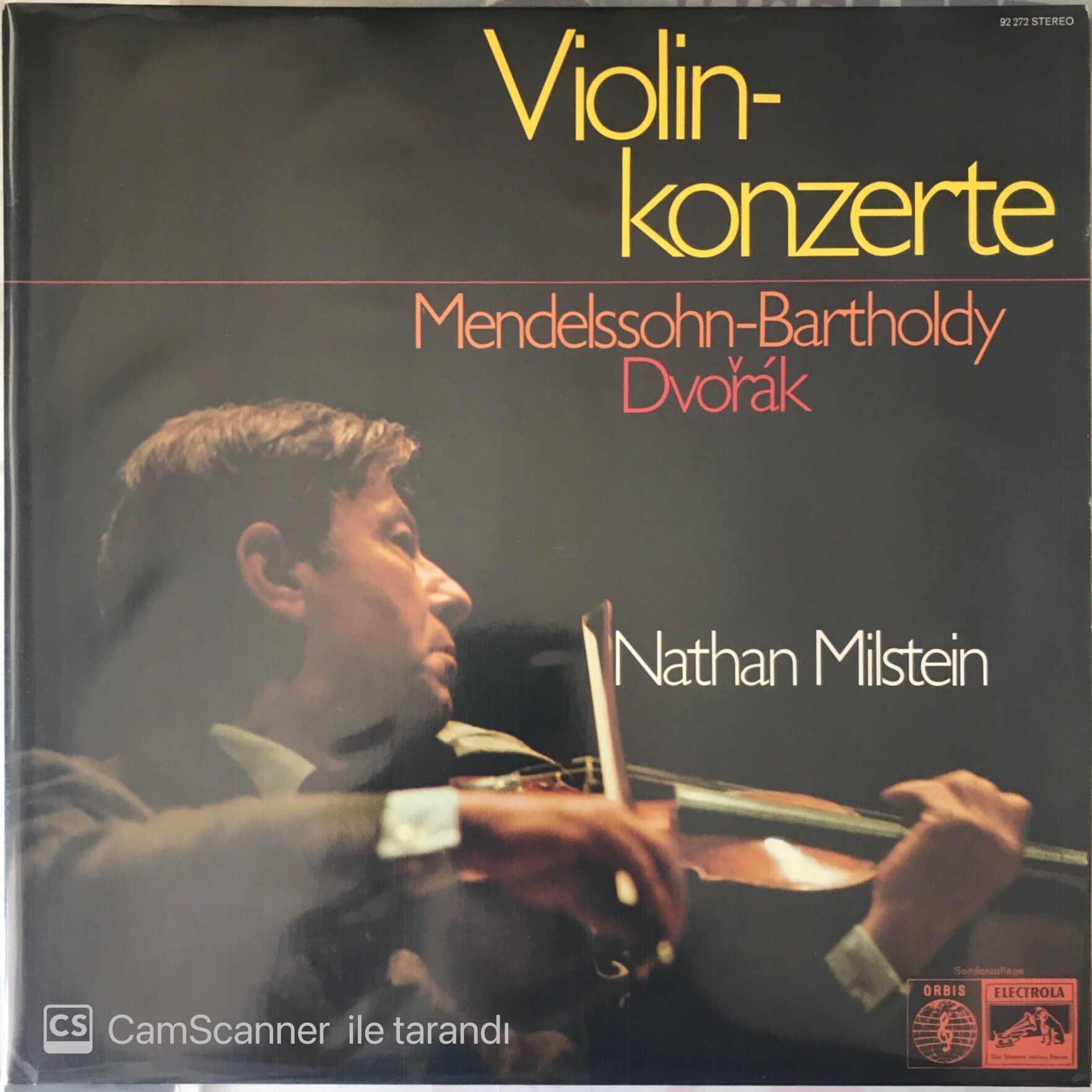 Violin - Konzerte Mendelssohn- Bartholdy Dvorak -  Nathan Milstein LP