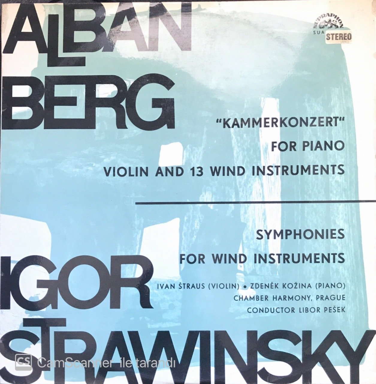 Alban Berg Igor Strawınsky Kammerkonzert LP