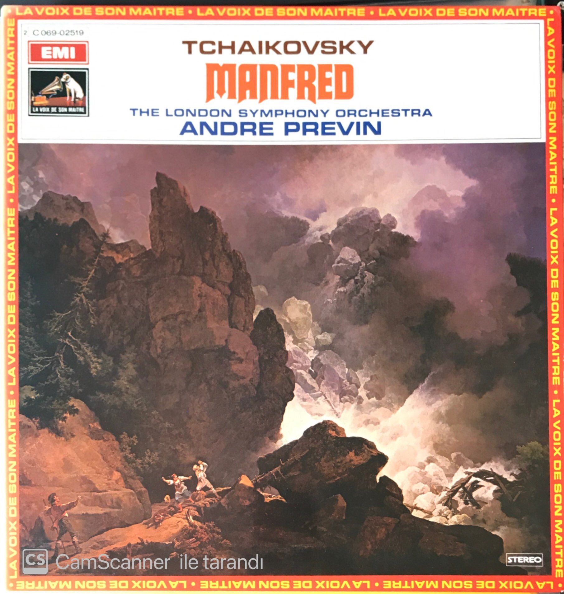 Tchaikovsky Manfred The London Symphony Orchestra Andre Previn LP