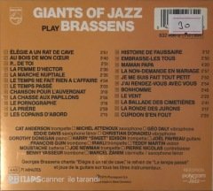 Giants Of Jazz Play Brassens CD