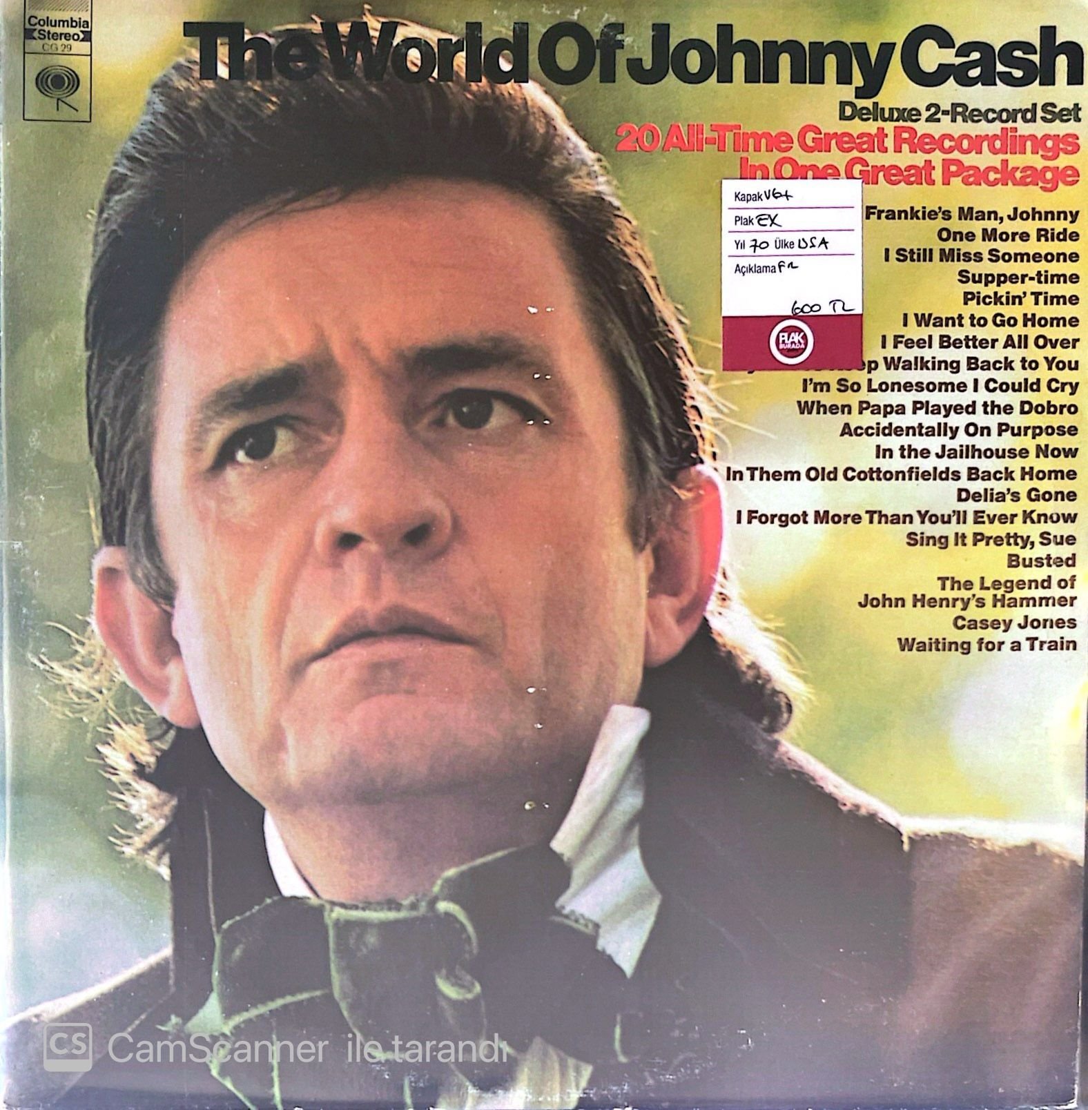 The World Of Johnny Cash Double LP