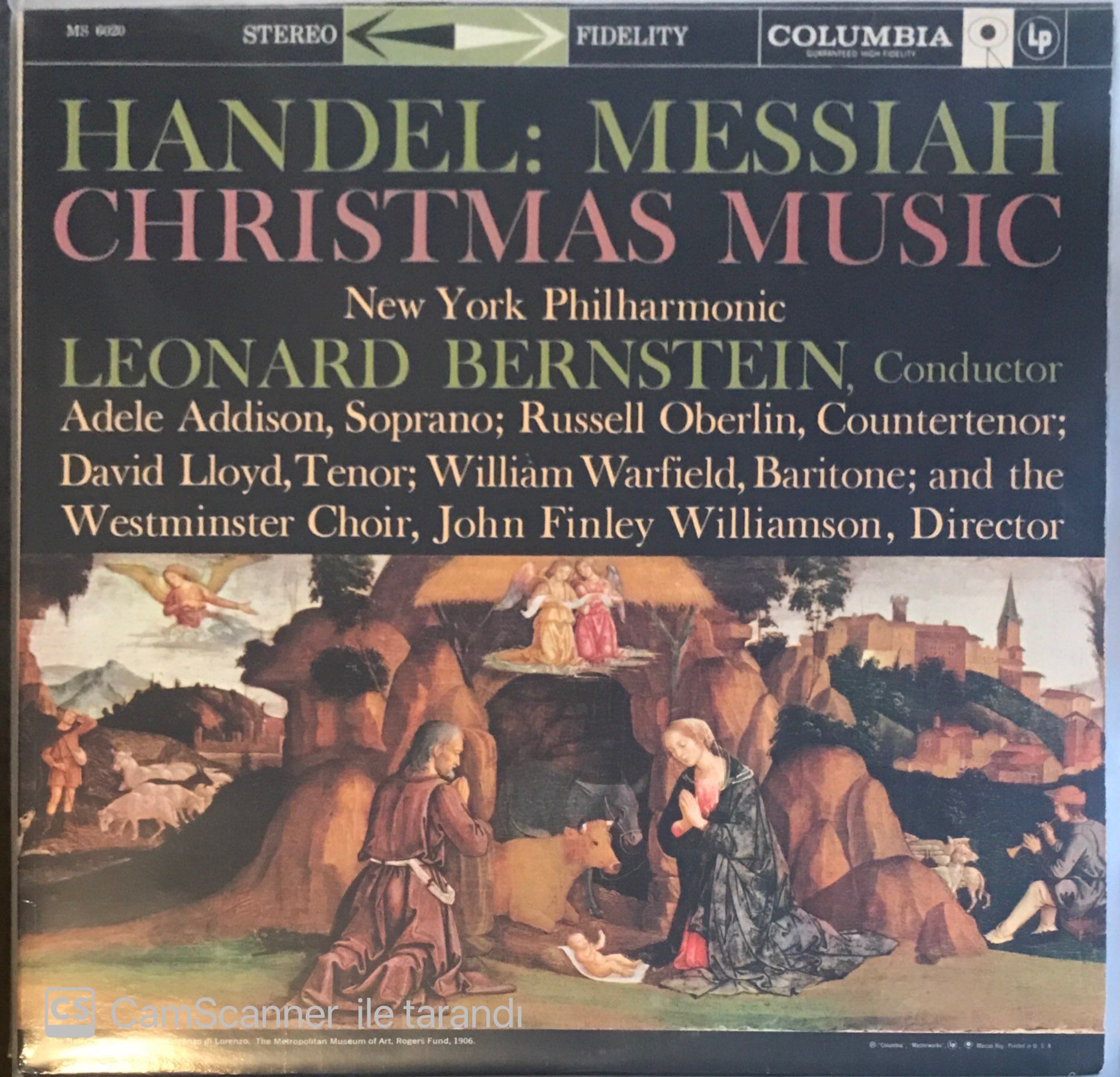 Handel : Messiah - Christmas Music LP