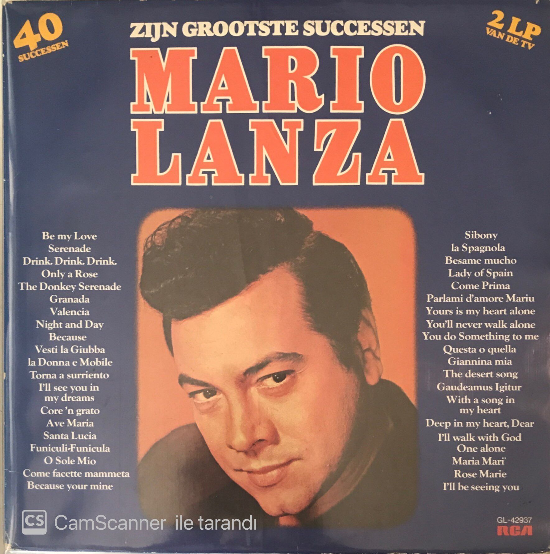 Mario Lanza - Zıjn Grootste Successen Double LP