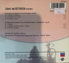 Beethoven Concertos Pour Piano Nos 4 et 5 CD