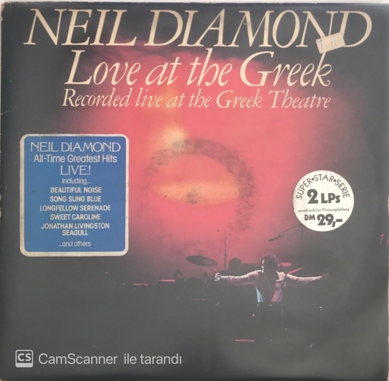 Neil Diamond Love At The Greek Double LP