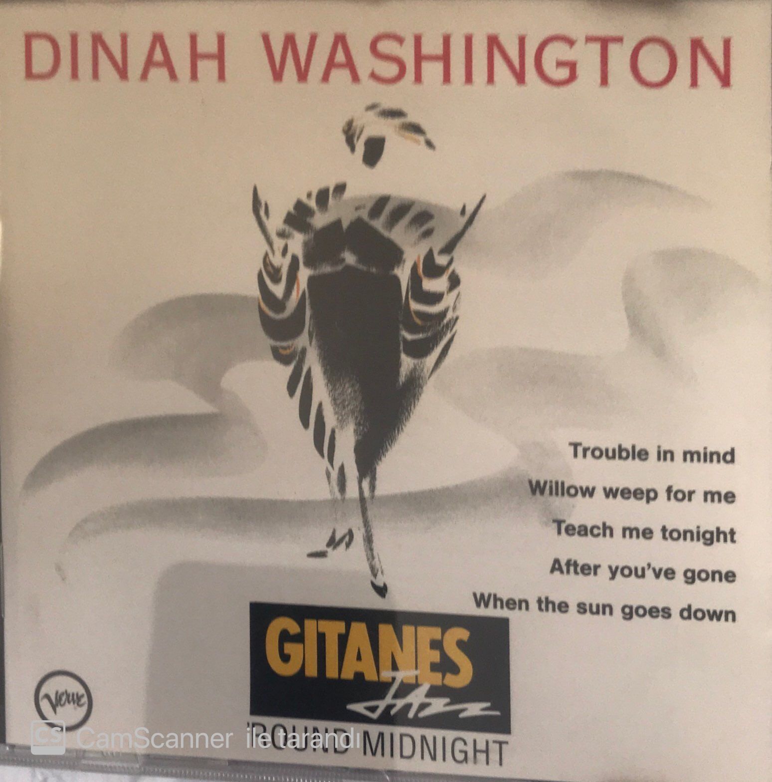 Dinah Washington Gitanes Jazz CD