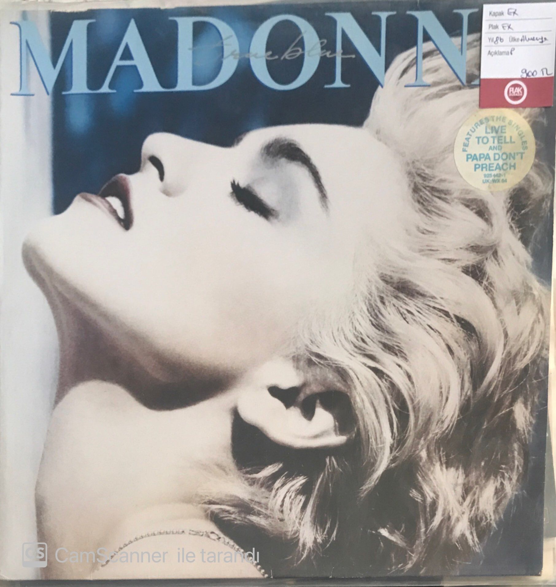 Madonna - True Blue LP