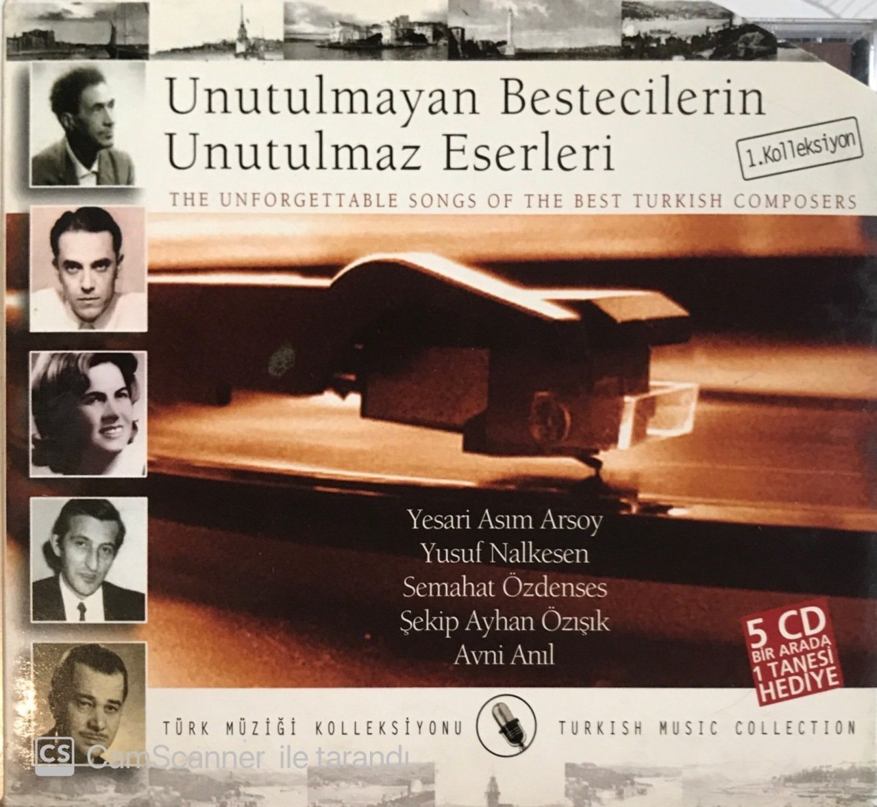 Unutulmayan Bestecilerin Unutulmaz Eserleri 1. Kolesikyon 5'li CD