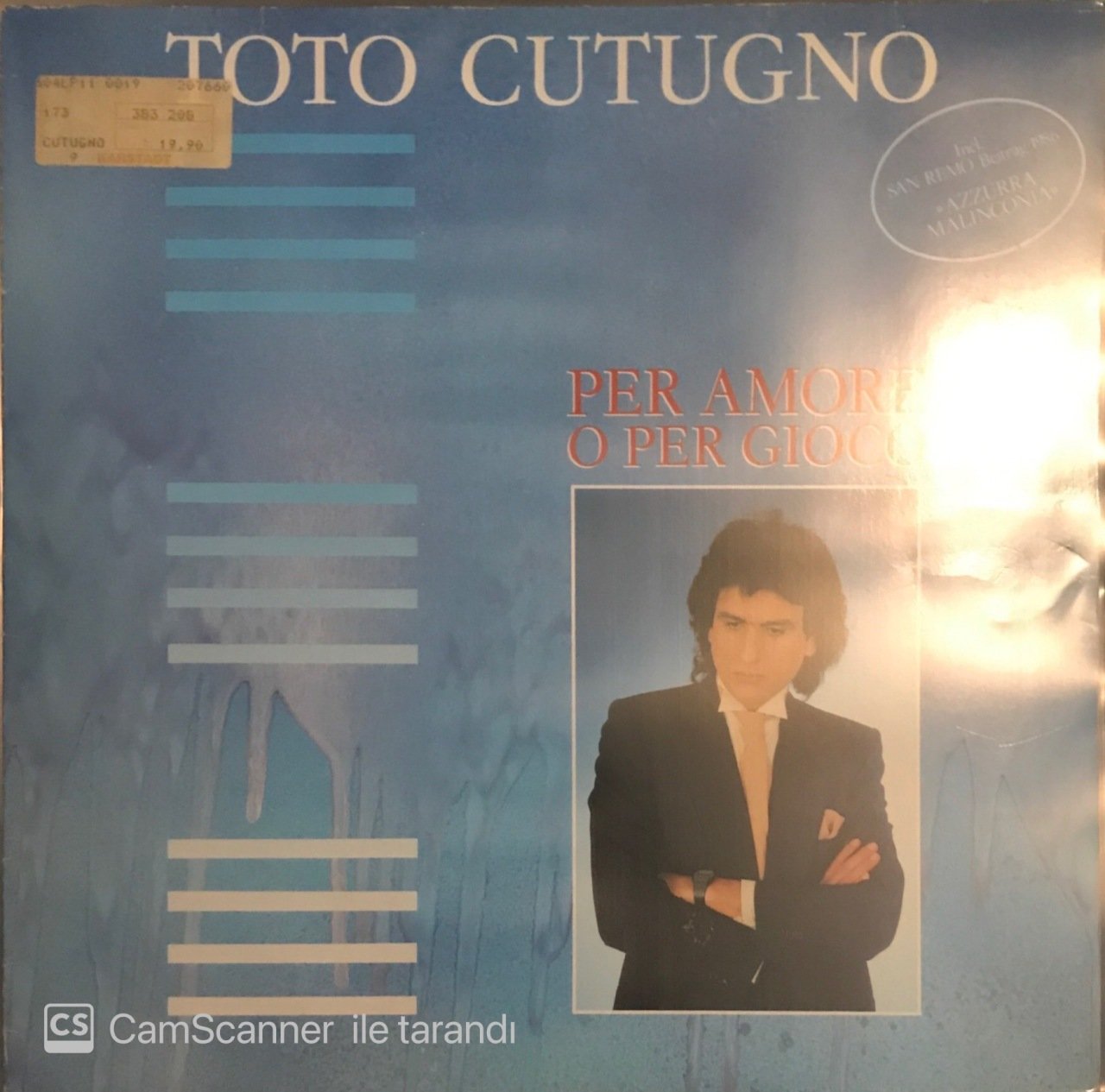 Toto Cutugno Per Amore O Per Gioco LP