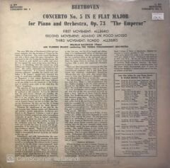 Beethoven Concerto No. 5 in E Flat Major LP