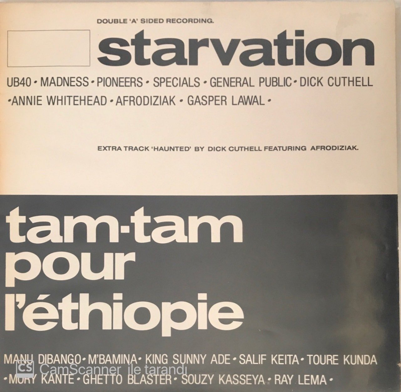 Starvation Tam-Tam Pour L'ethiopie MAXI