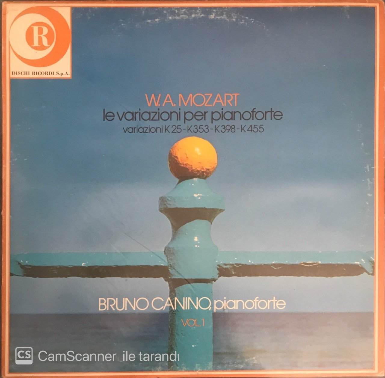 W.A. Mozart Le Variazioni Per Pianoforte Vol.1 LP