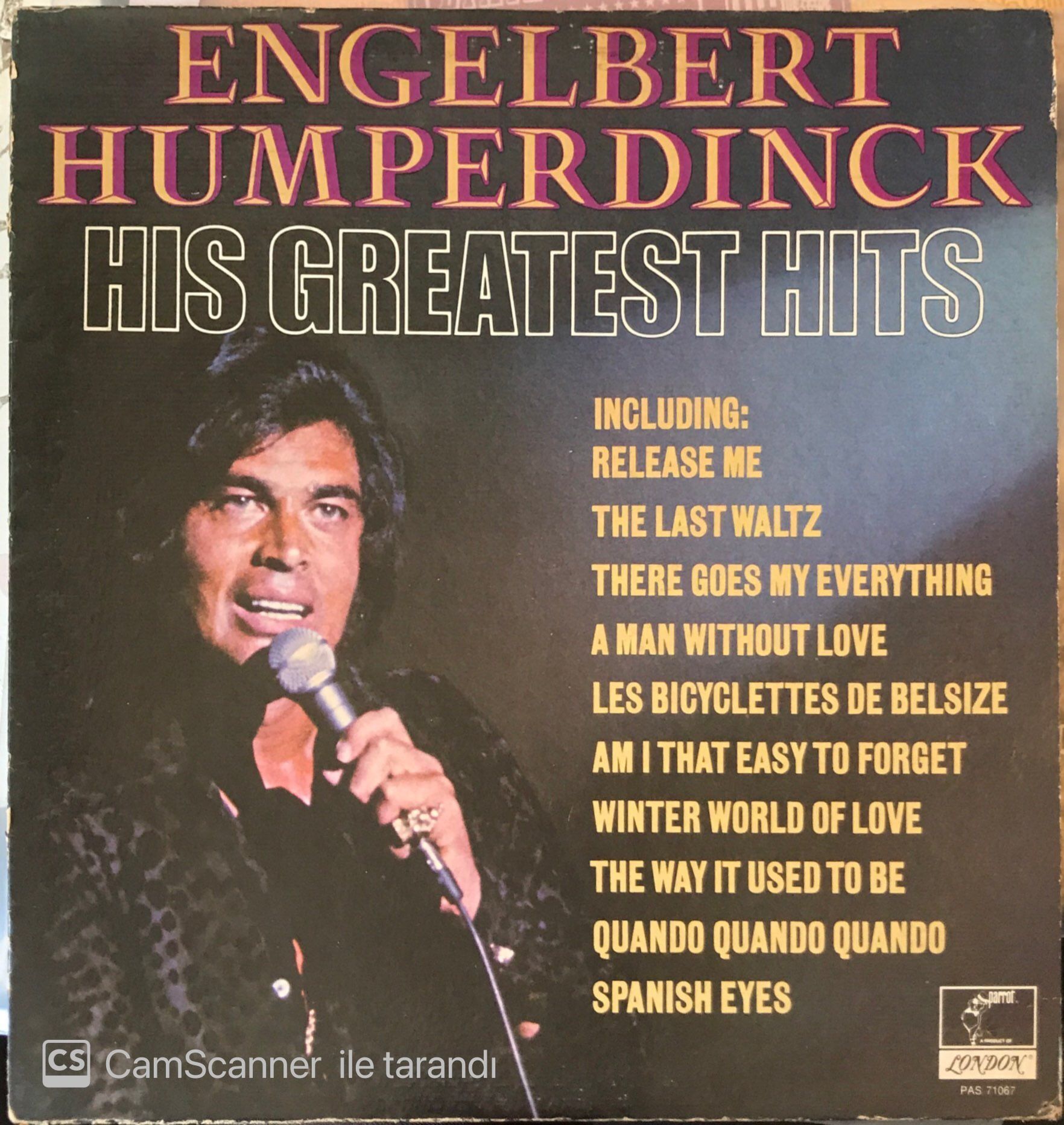 Engelbert Humperdinck His Greatest Hits LP