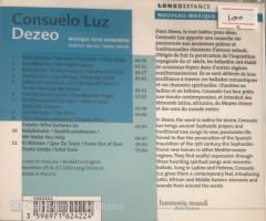 Consuelo Luz Dezeo CD