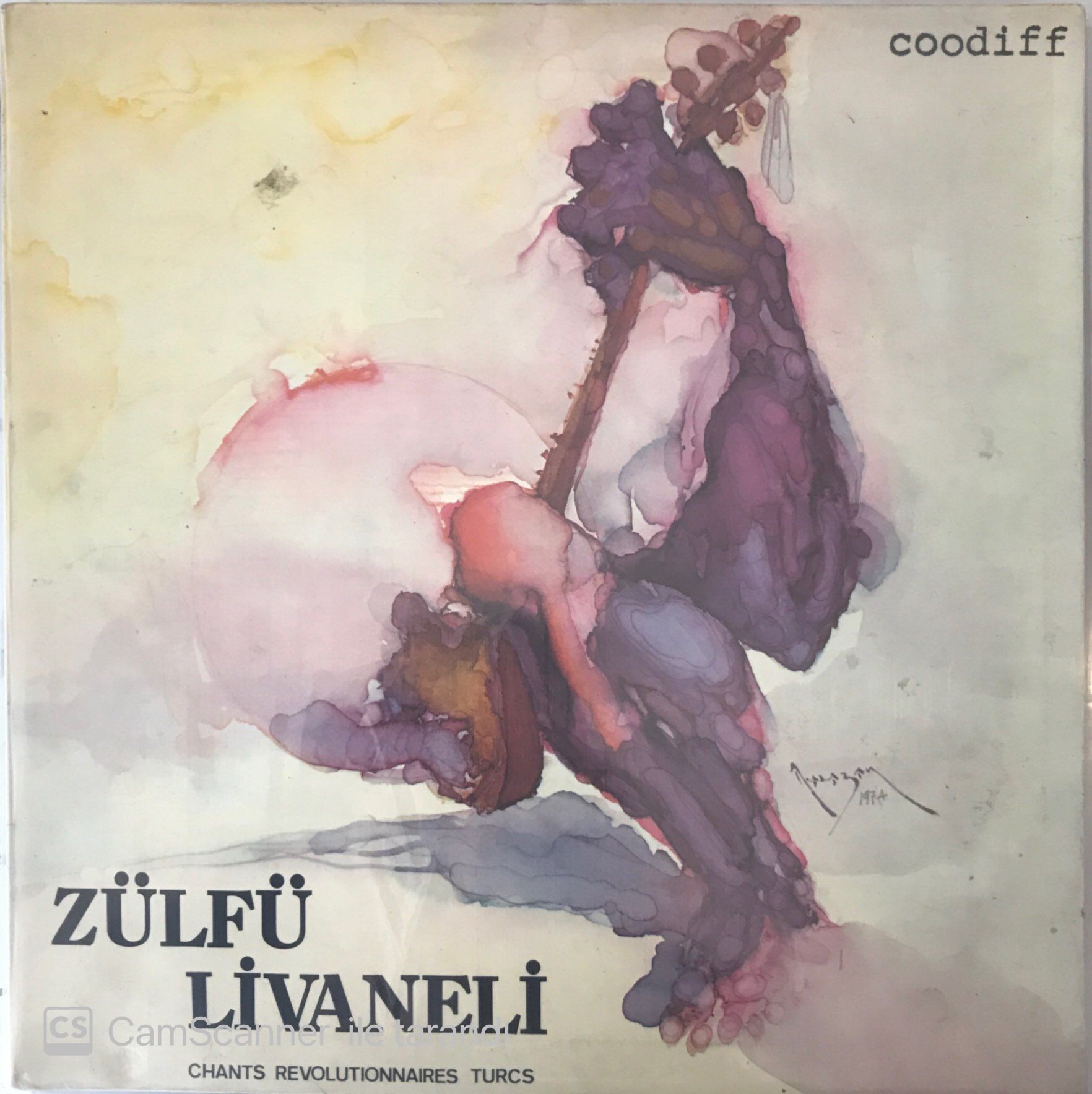 Zülfü Livaneli Chants Revolutionnaires Turcs LP