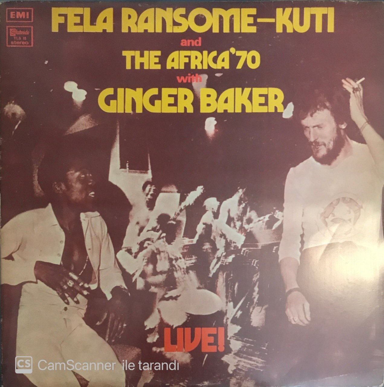 Fela Ransome Kuti And The Africa '70 With Ginger Baker Live! LP