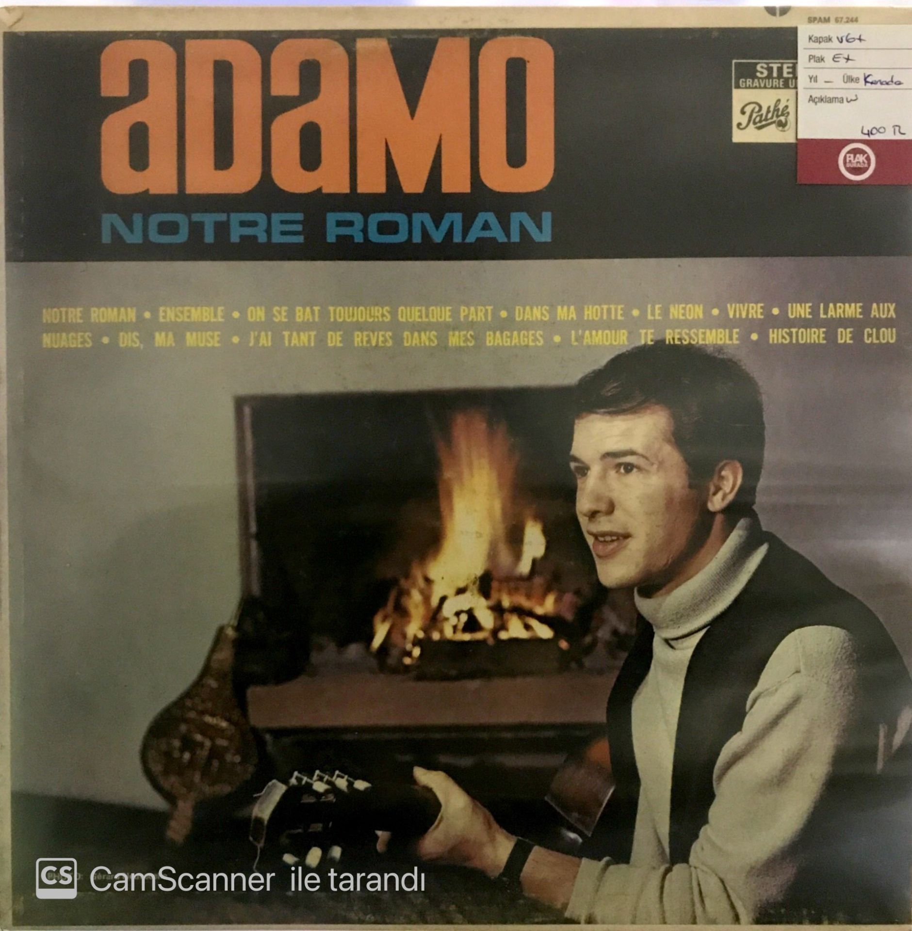 Adamo - Notre Roman LP