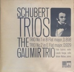 Schubert Trios The Galimir Trio LP