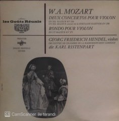 W. A. Mozart Deux Concertos Pour Violon LP