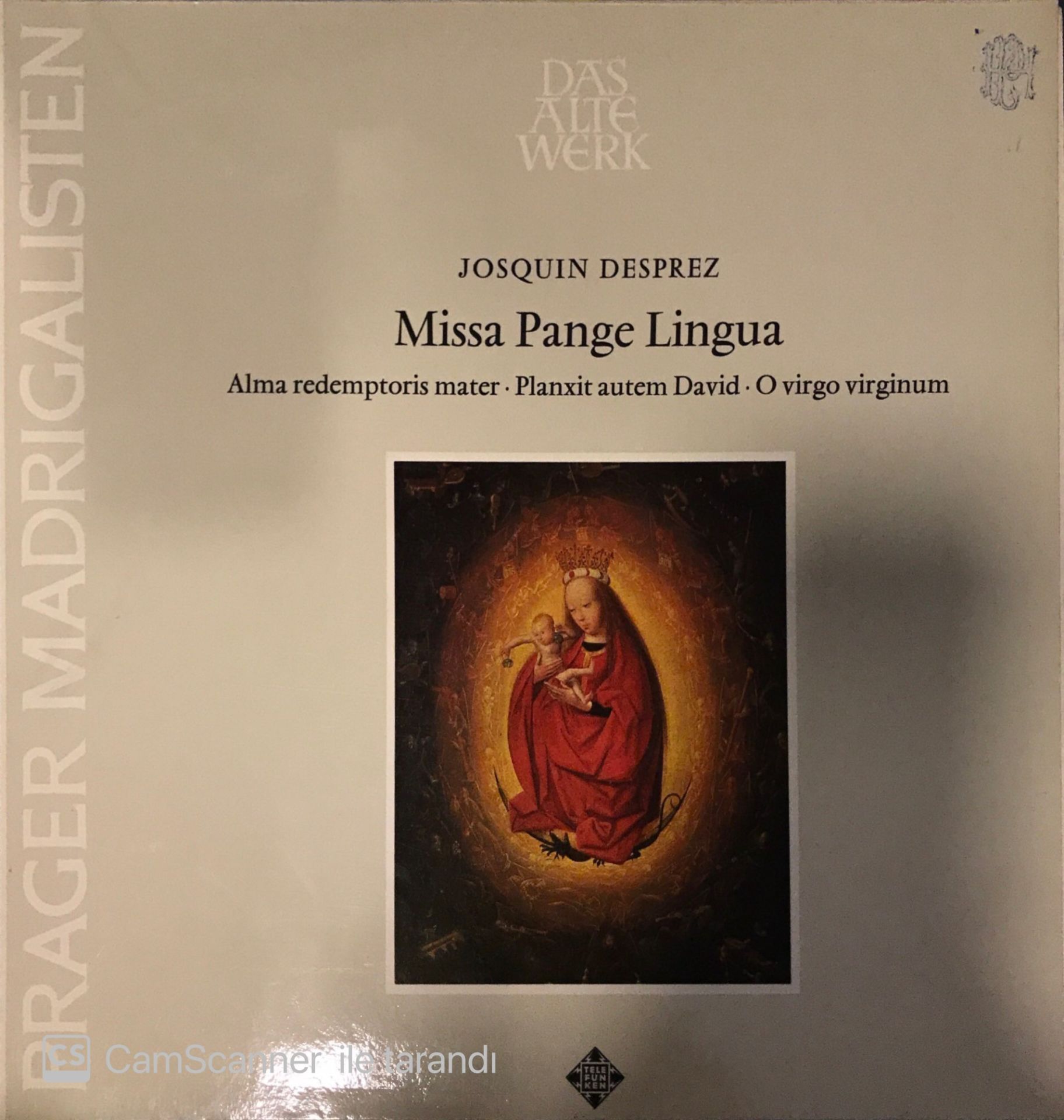 Josquin Desprez - Missa Pange Lingua LP