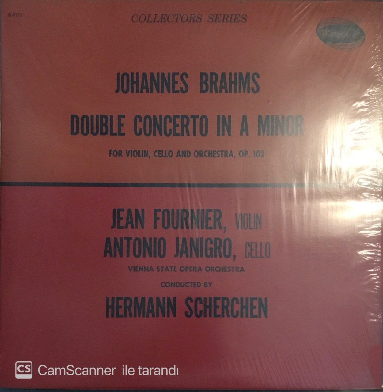 Johannes Brahms Double Concerto In A Minor LP