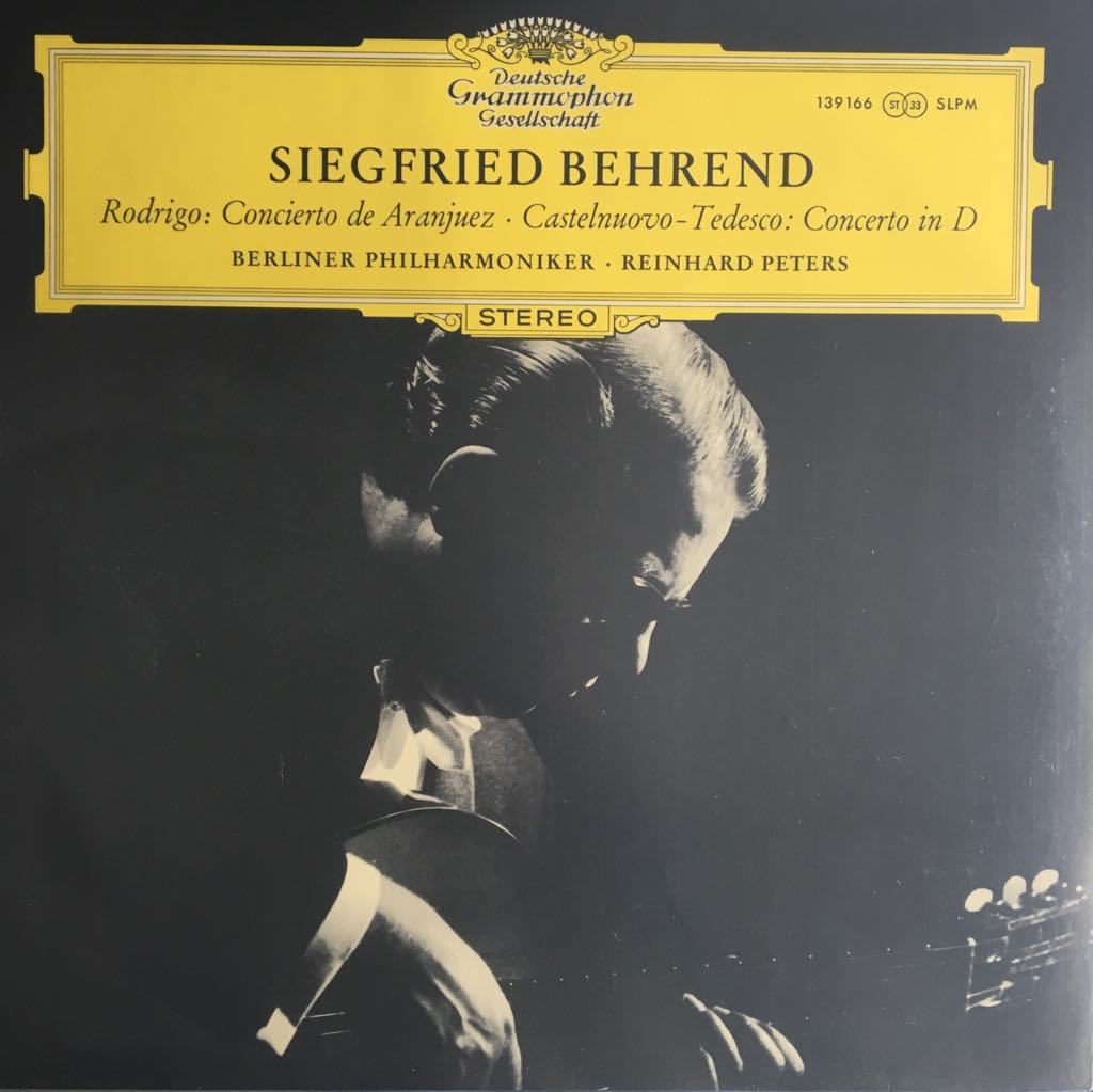 Siegfried Behrend Concierto de Aranjuez / Concerto In D LP