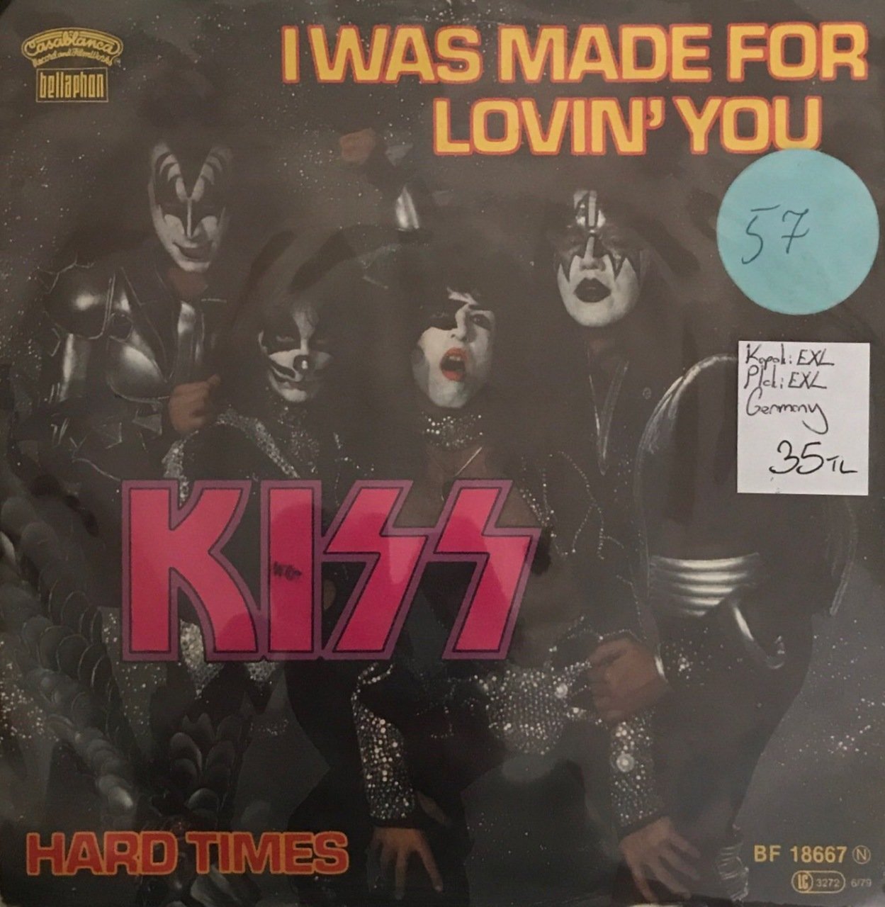 Kiss I Was Made For Lovin' You 45lik