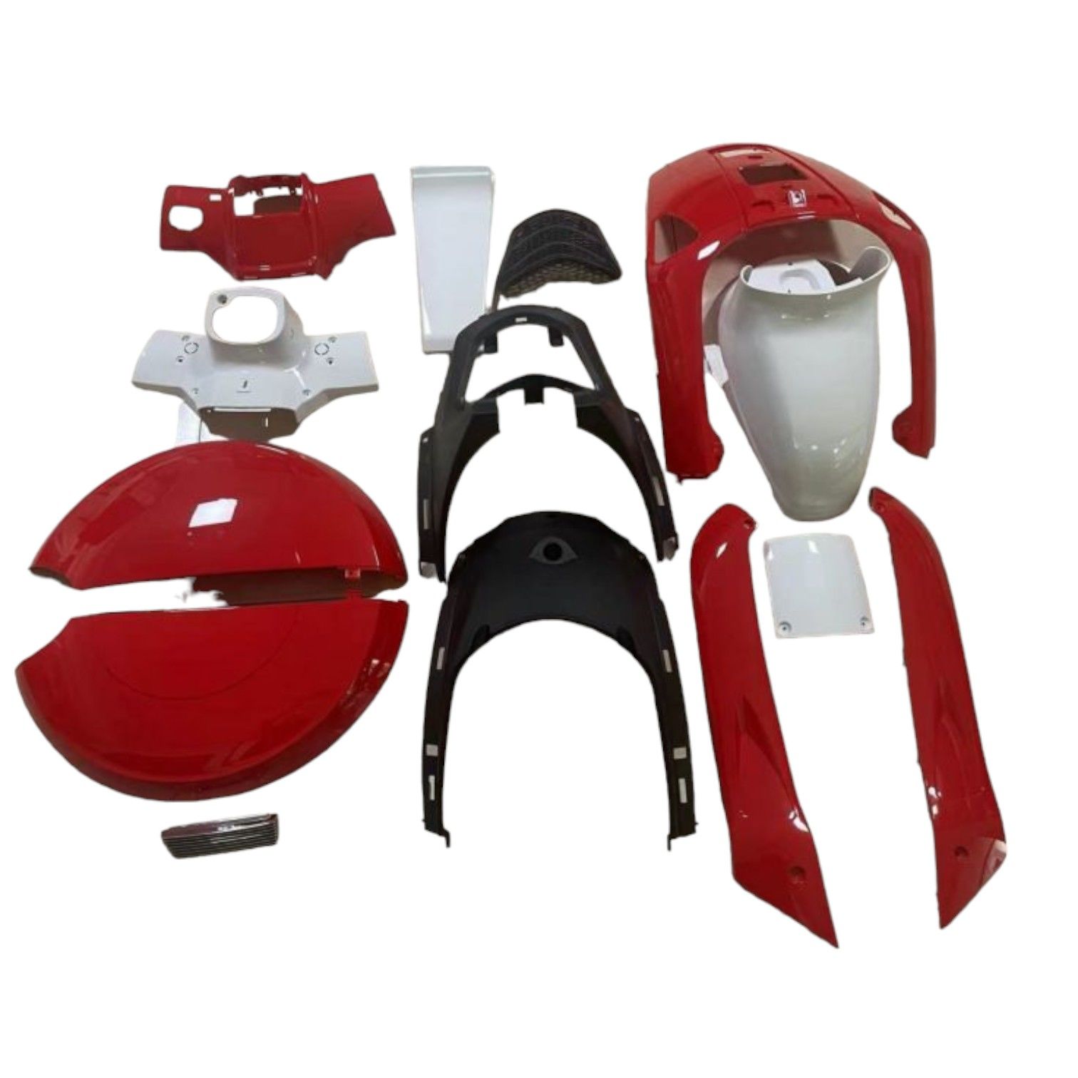 Revival 50 Kaporta Grenaj Seti Kırmızı 14 Parça Moto11