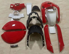 Revival 50 Kaporta Grenaj Seti Kırmızı 14 Parça Moto11