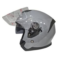 Nardo Gri Yazlık Yarım Güneş Vizörlü Kask
