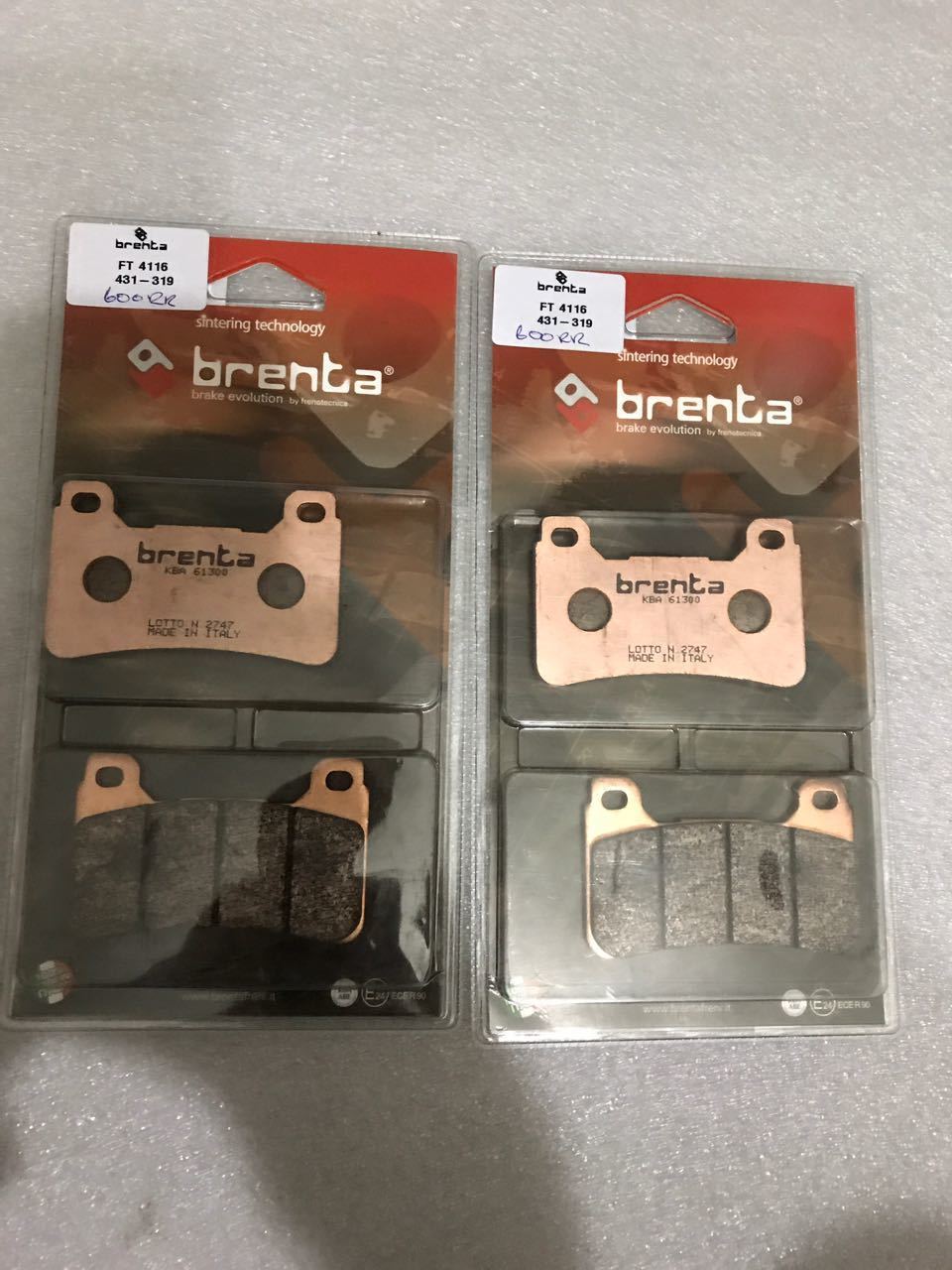 Cbr 1000 rr ön Balata Brenta Sinterli Set Moto11