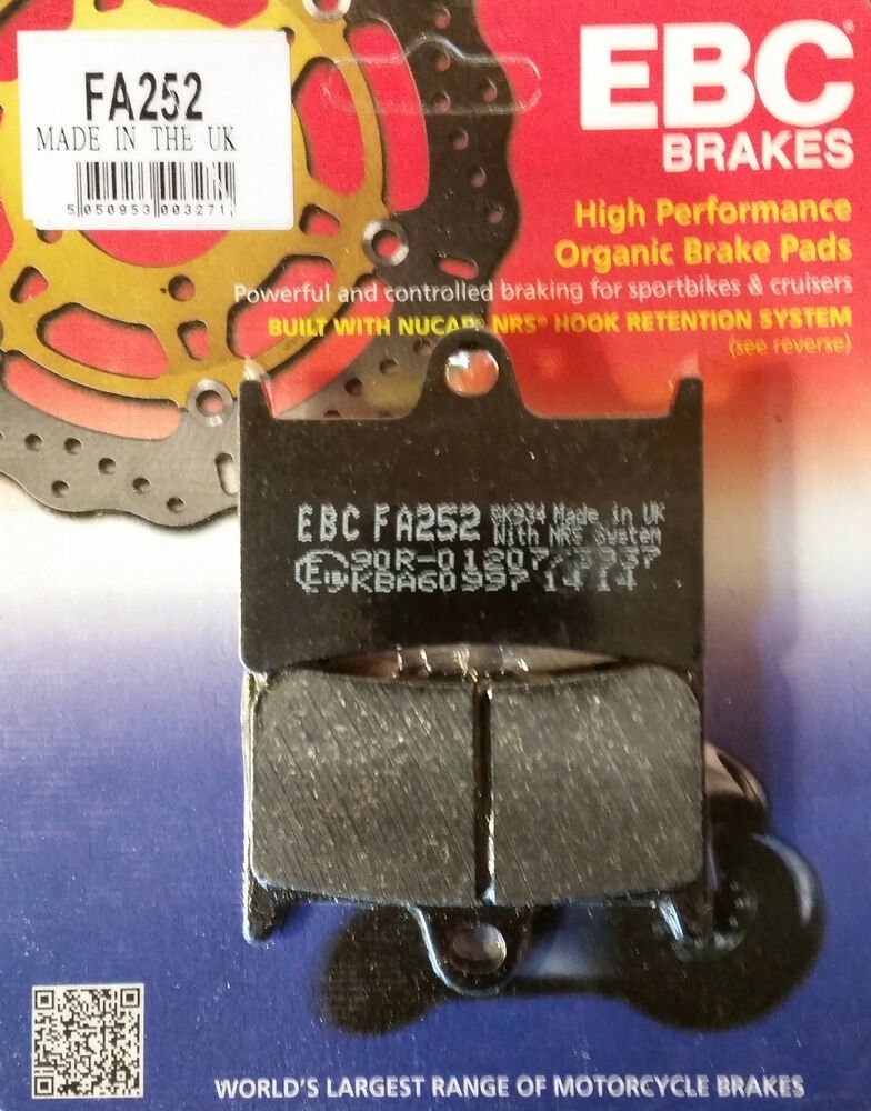 Yamaha MT09 Ebc ön Fren Balata Seti Fa252 Moto11