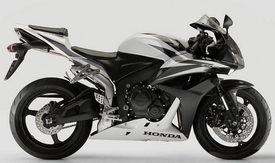 Honda 600 RR Siyah Beyaz Grenaj Set 2007-2008 Moto11