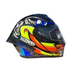 Mavi Gözlü Çene Açılır Vizörlü Kask
