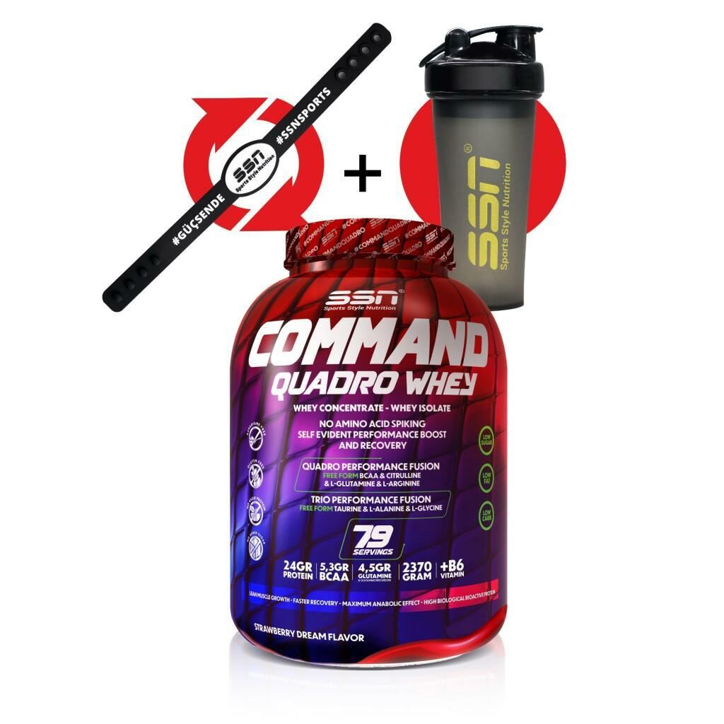 Command Quadro Whey 2370 Gr (Çilek) Protein Tozu