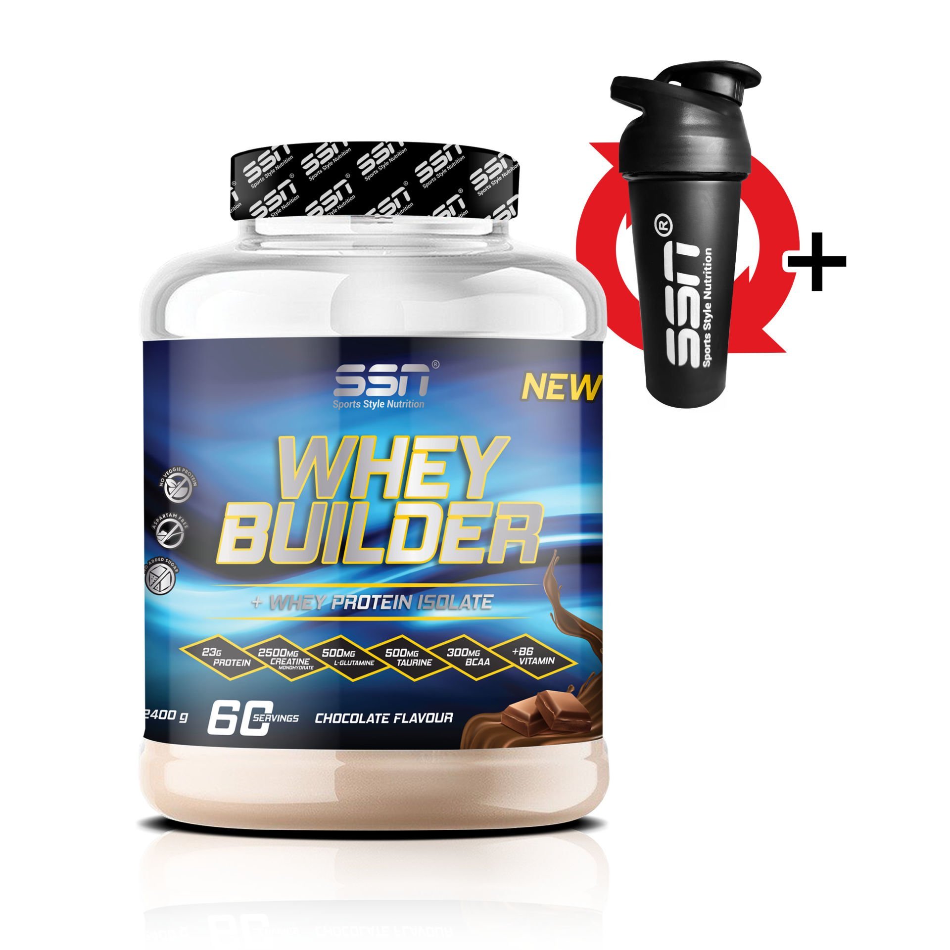 Whey Builder 2400 Gr (Çikolata) Protein Tozu