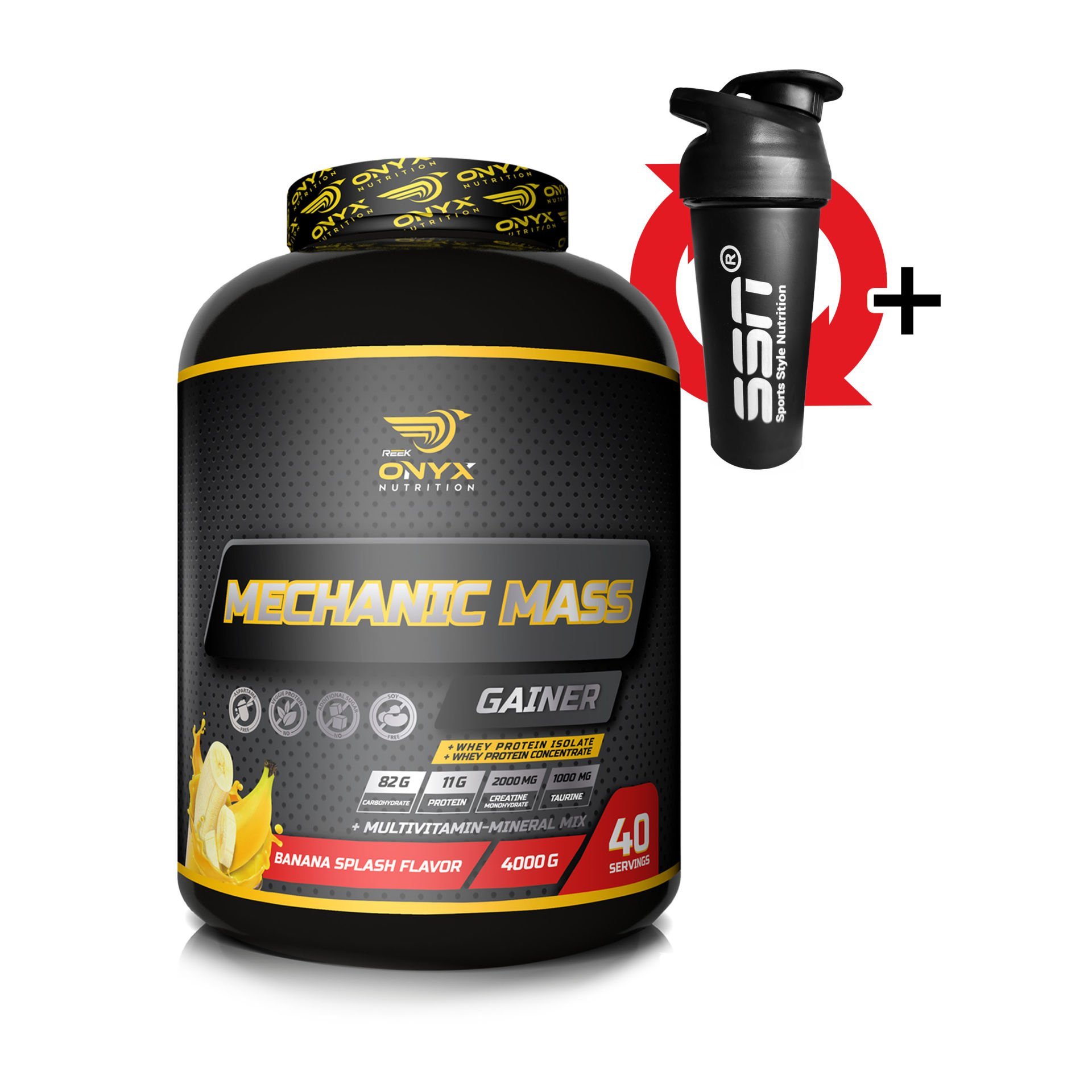 Mechanic Mass Gainer 4000 Gr (Muz) Karbonhidrat Kilo Aldırıcı