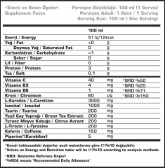 Carniflame 3000 Mg 20 Shot(Limon) L Karnitin